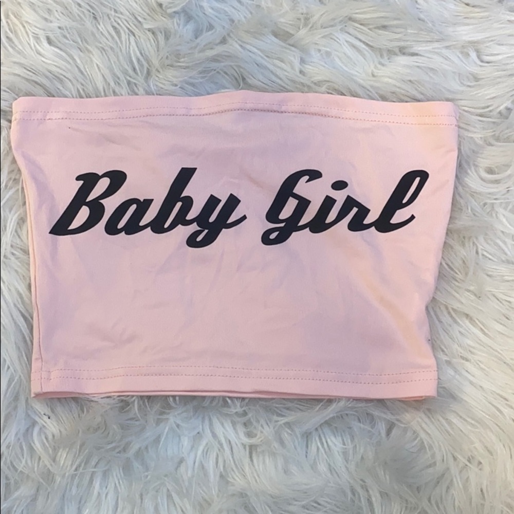 Pink crop top